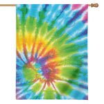 Swirl Tie Dye Print House Flag