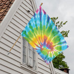 Swirl Tie Dye Print House Flag