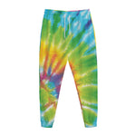 Swirl Tie Dye Print Jogger Pants