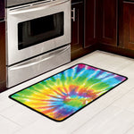 Swirl Tie Dye Print Kitchen Mat