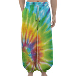 Swirl Tie Dye Print Lantern Pants