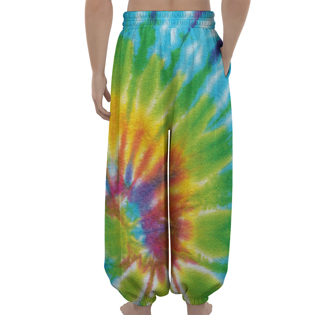 Swirl Tie Dye Print Lantern Pants