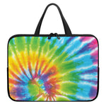 Swirl Tie Dye Print Laptop Sleeve With Handle