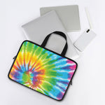 Swirl Tie Dye Print Laptop Sleeve With Handle