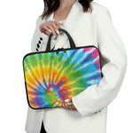 Swirl Tie Dye Print Laptop Sleeve With Handle