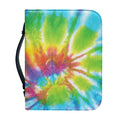 Swirl Tie Dye Print Leather Bible Cover