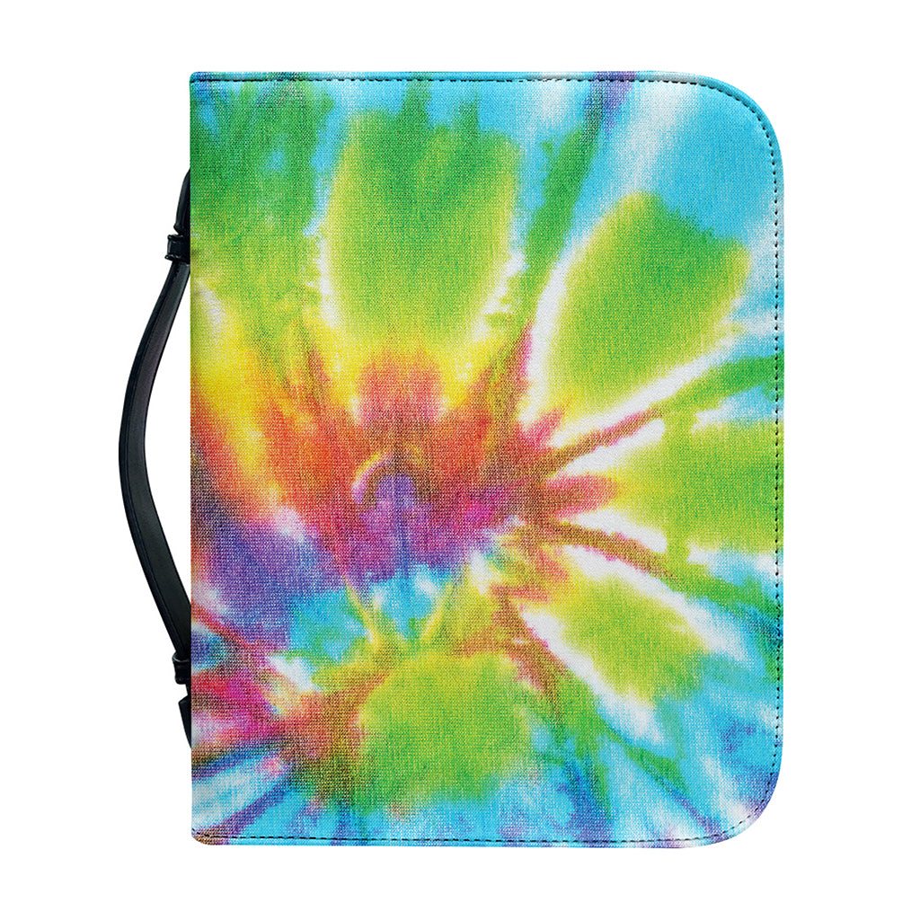 Swirl Tie Dye Print Leather Bible Cover