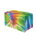 Swirl Tie Dye Print Leather Tissue Box Cover