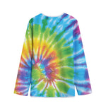 Swirl Tie Dye Print Long Sleeve Short Coat