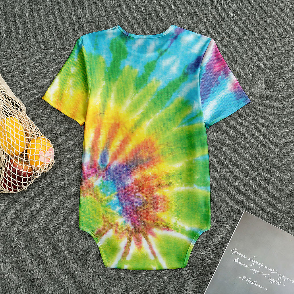 Swirl Tie Dye Print Men's Bodysuit