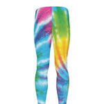 Swirl Tie Dye Print Men's leggings