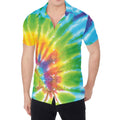 Swirl Tie Dye Print Men's Shirt