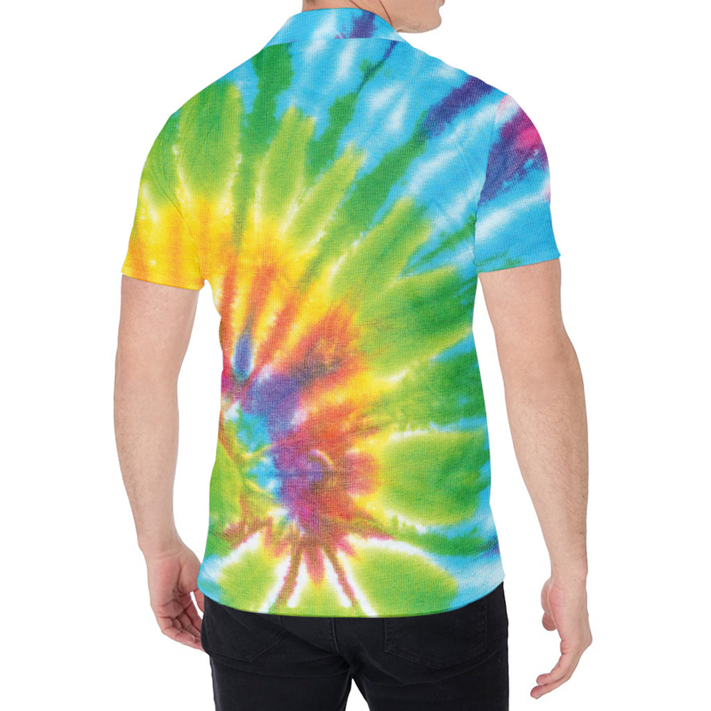 Swirl Tie Dye Print Men's Shirt