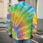 Swirl Tie Dye Print Men's Shirt Jacket