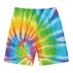 Swirl Tie Dye Print Men's Swim Trunks