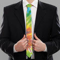 Swirl Tie Dye Print Necktie