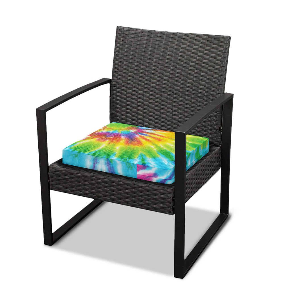 Swirl Tie Dye Print Outdoor Seat Cushion Cover