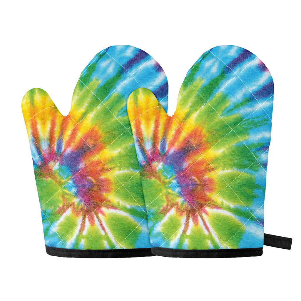 Swirl Tie Dye Print Oven Mitts