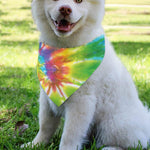 Swirl Tie Dye Print Over The Collar Dog Bandana