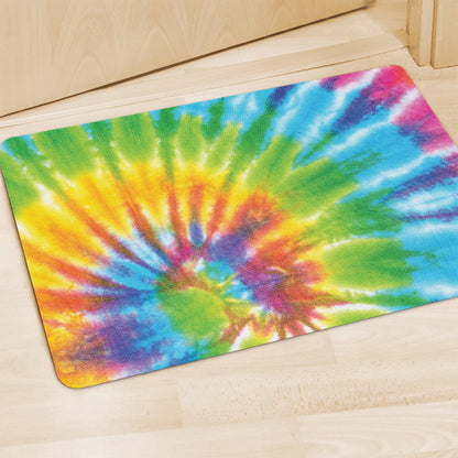 Swirl Tie Dye Print Polyester Doormat