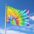 Swirl Tie Dye Print Polyester Flag