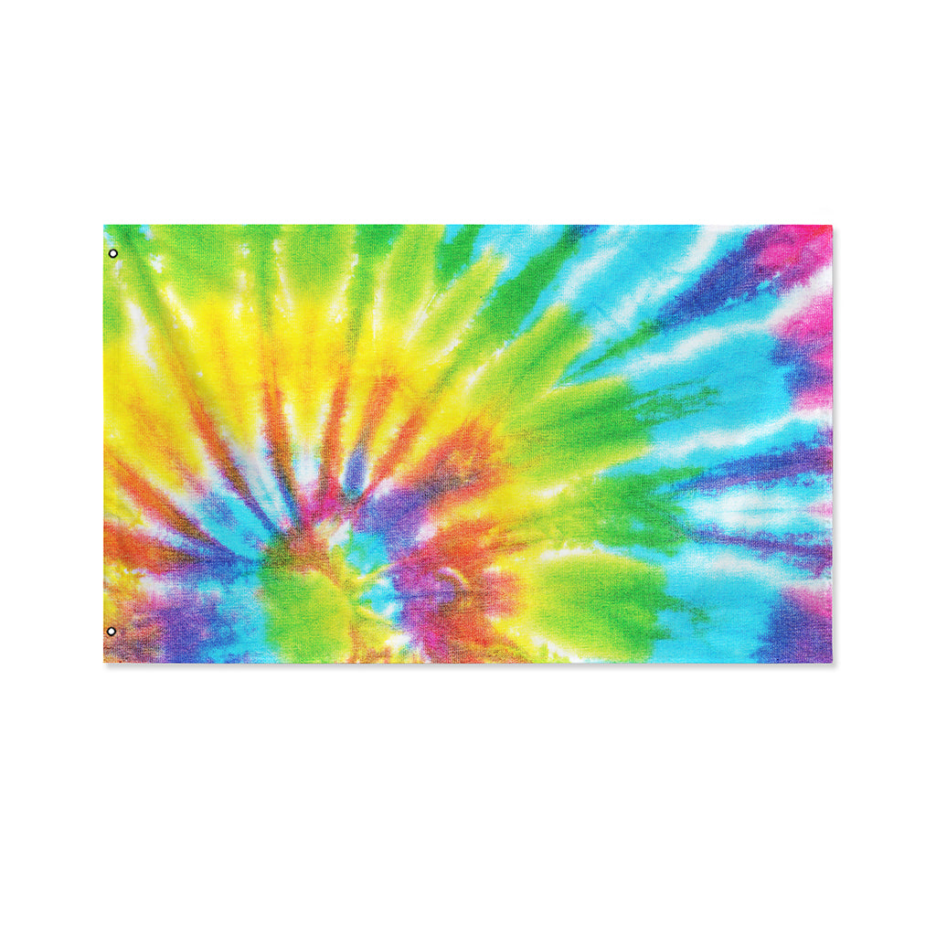 Swirl Tie Dye Print Polyester Flag