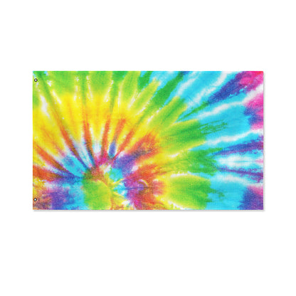 Swirl Tie Dye Print Polyester Flag