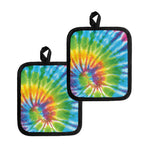 Swirl Tie Dye Print Pot Holders