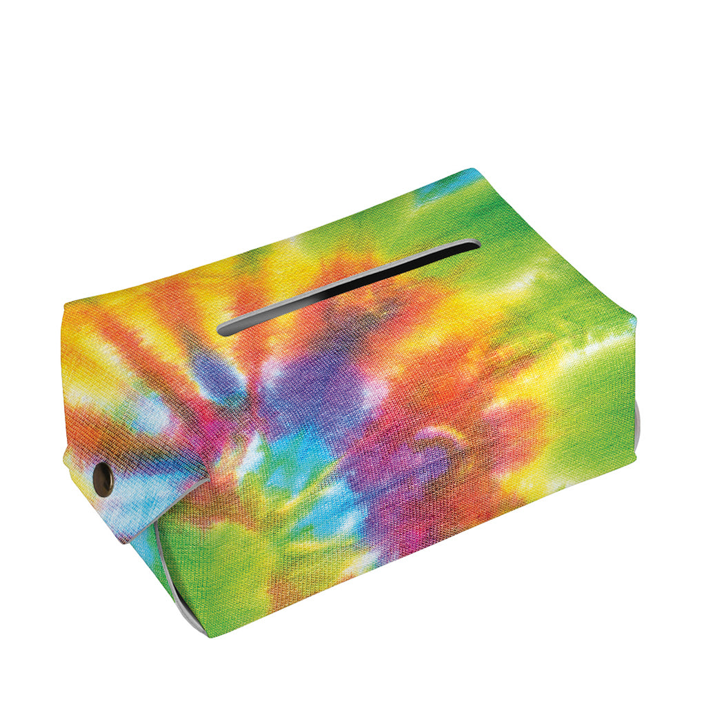 Swirl Tie Dye Print Rectangle Tissue Box Cover