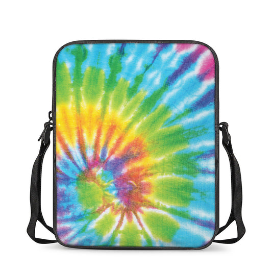 Swirl Tie Dye Print Rectangular Crossbody Bag