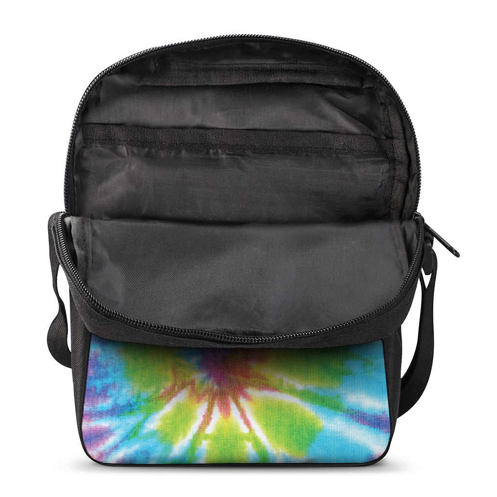 Swirl Tie Dye Print Rectangular Crossbody Bag