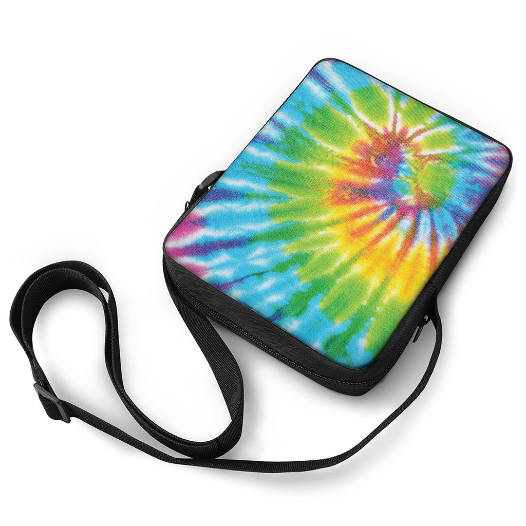 Swirl Tie Dye Print Rectangular Crossbody Bag