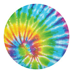 Swirl Tie Dye Print Round Blanket