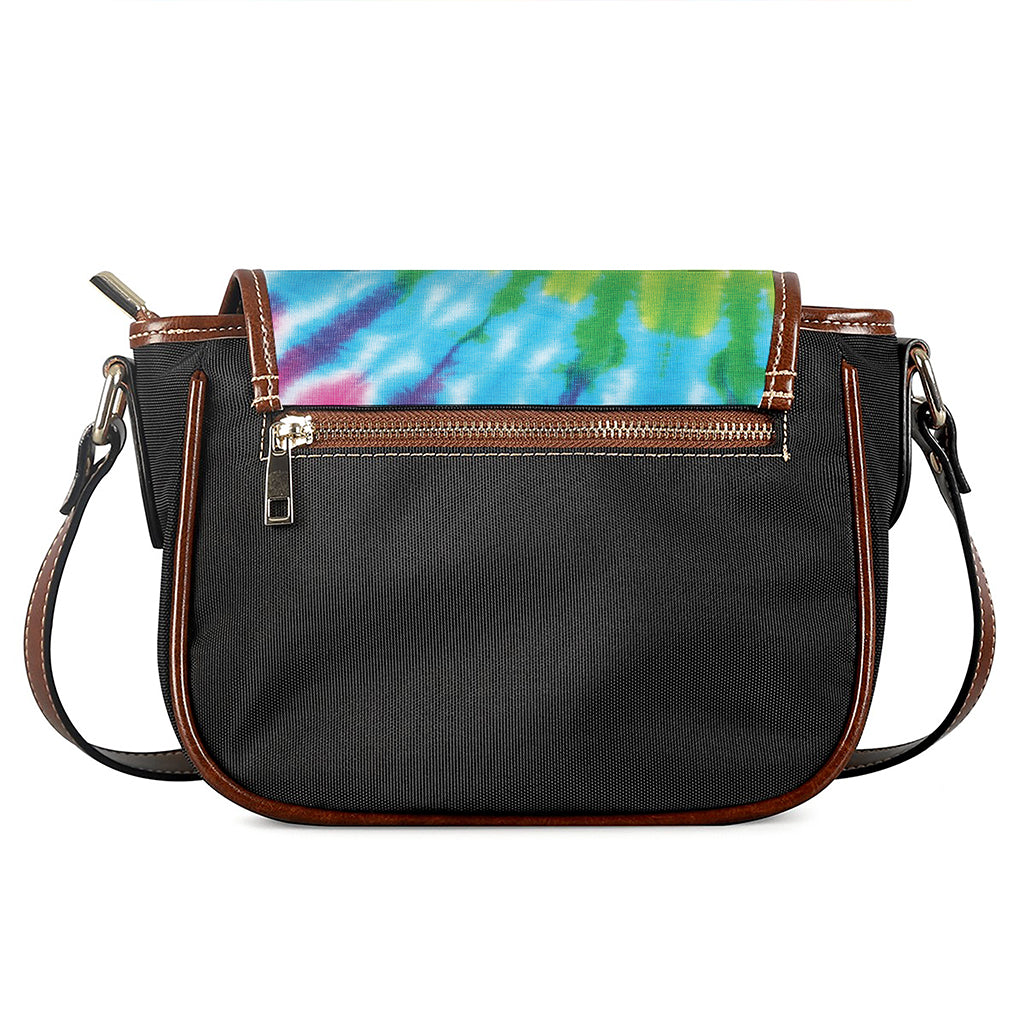 Swirl Tie Dye Print Saddle Bag