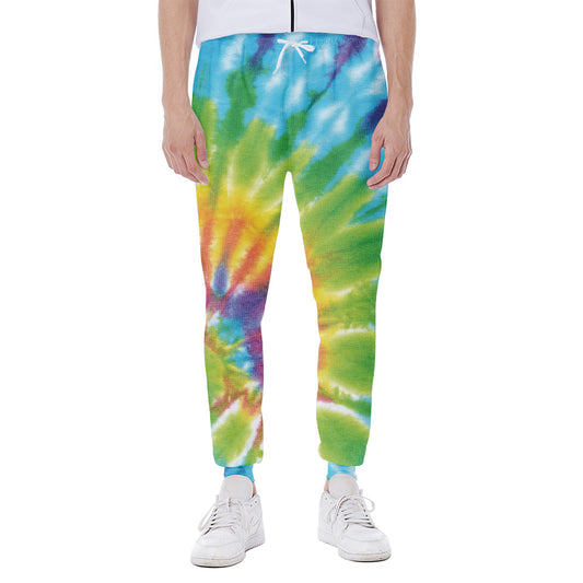 Swirl Tie Dye Print Scuba Joggers