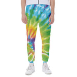 Swirl Tie Dye Print Scuba Joggers
