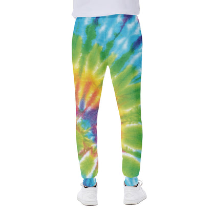Swirl Tie Dye Print Scuba Joggers