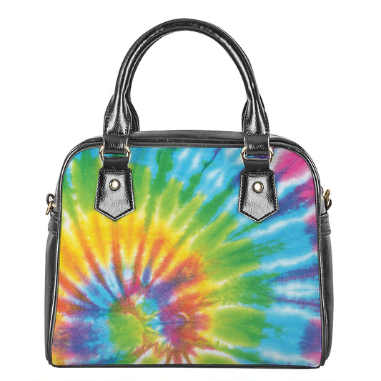 Swirl Tie Dye Print Shoulder Handbag