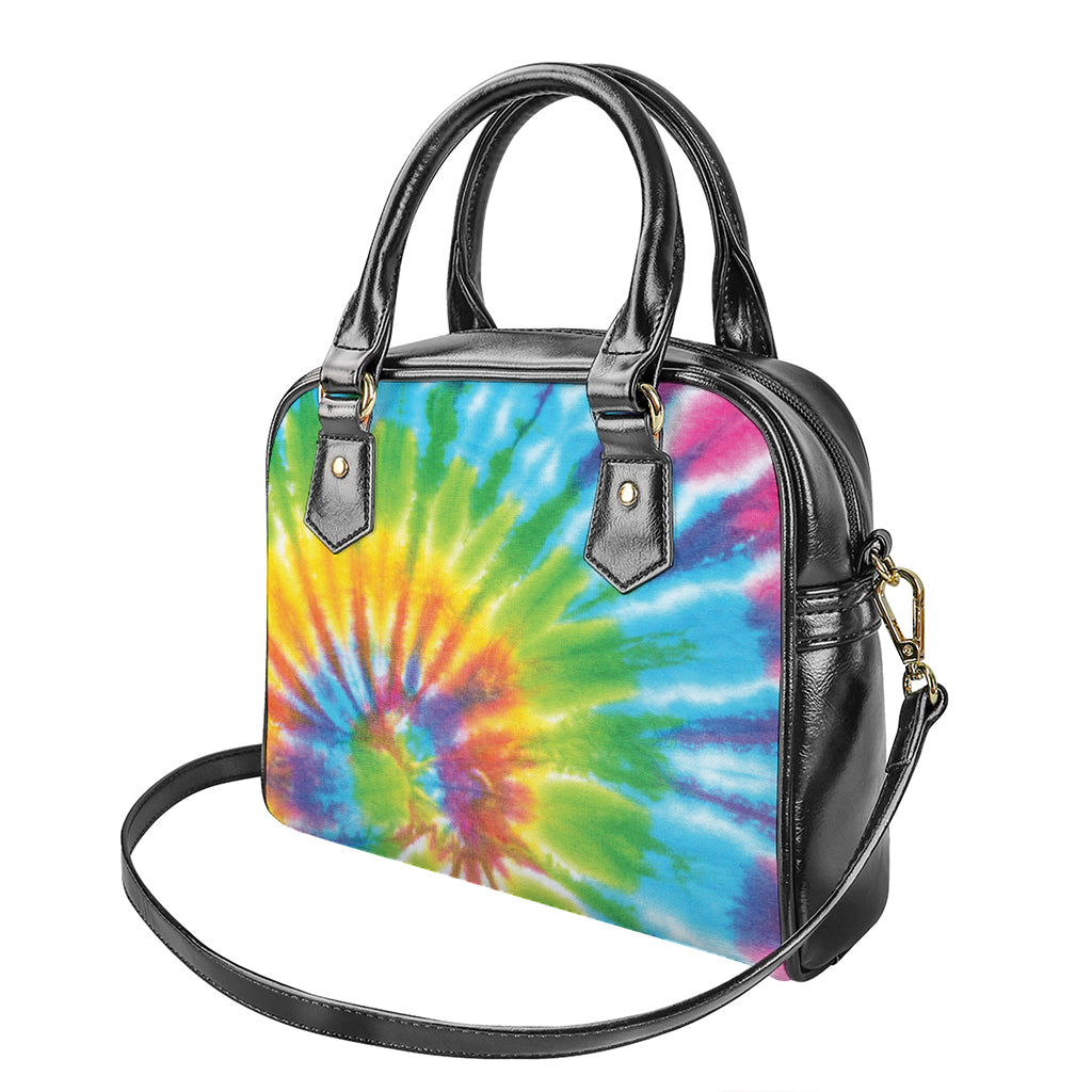 Swirl Tie Dye Print Shoulder Handbag