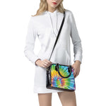 Swirl Tie Dye Print Shoulder Handbag