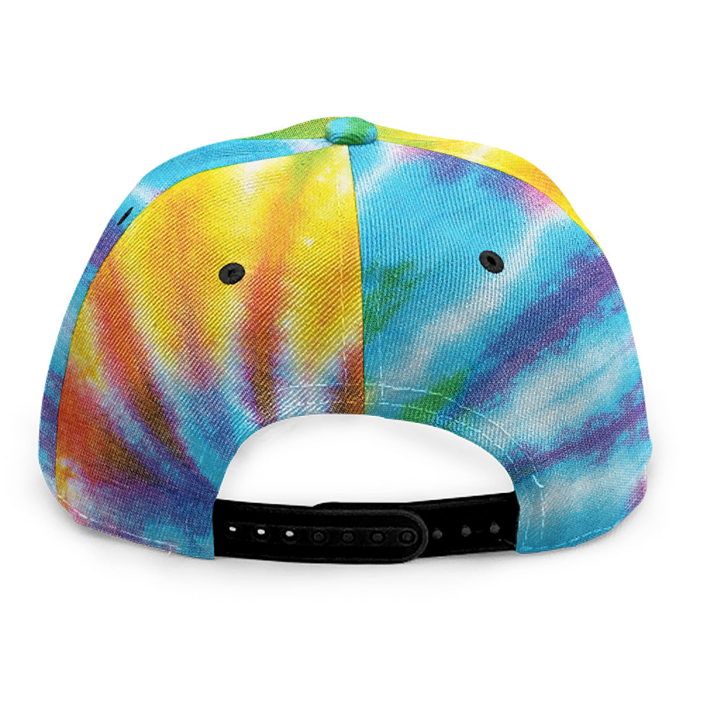 Swirl Tie Dye Print Snapback Cap