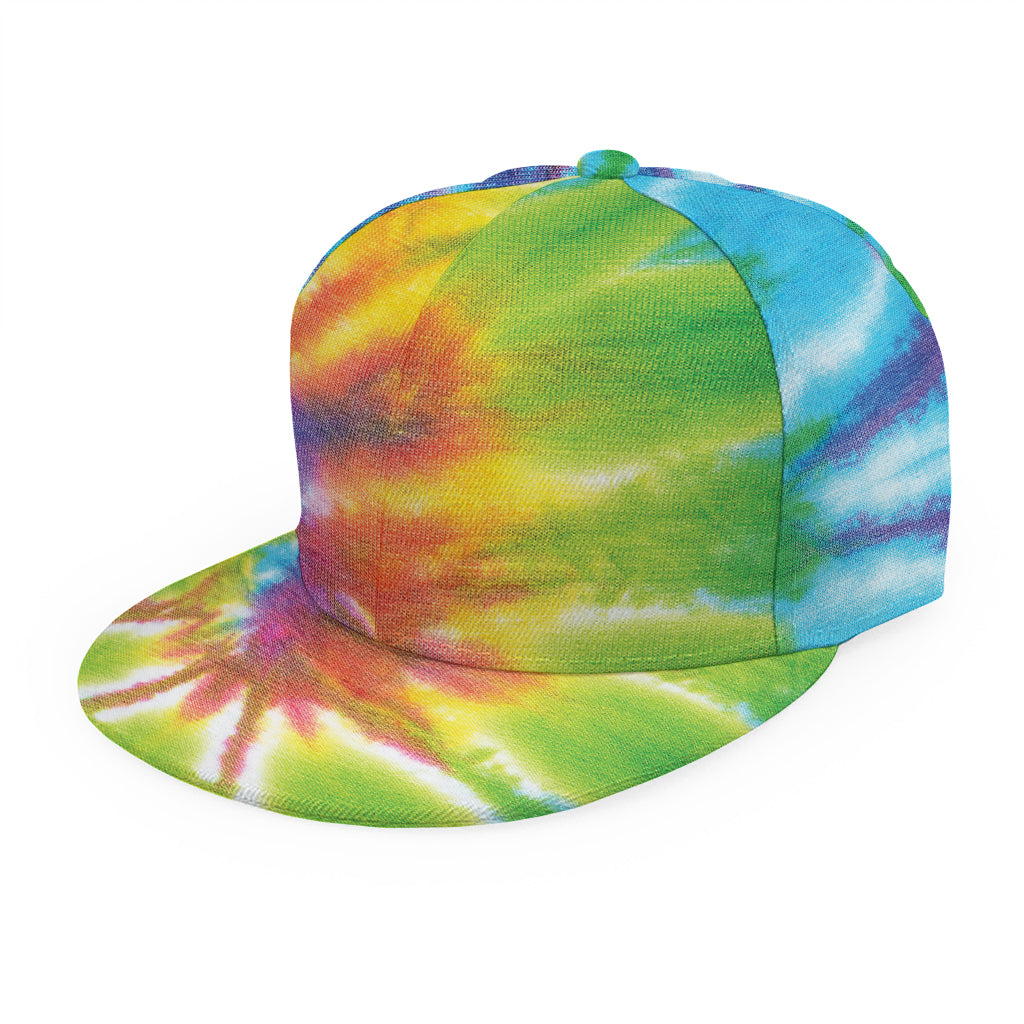 Swirl Tie Dye Print Snapback Cap