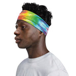 Swirl Tie Dye Print Sports Headband