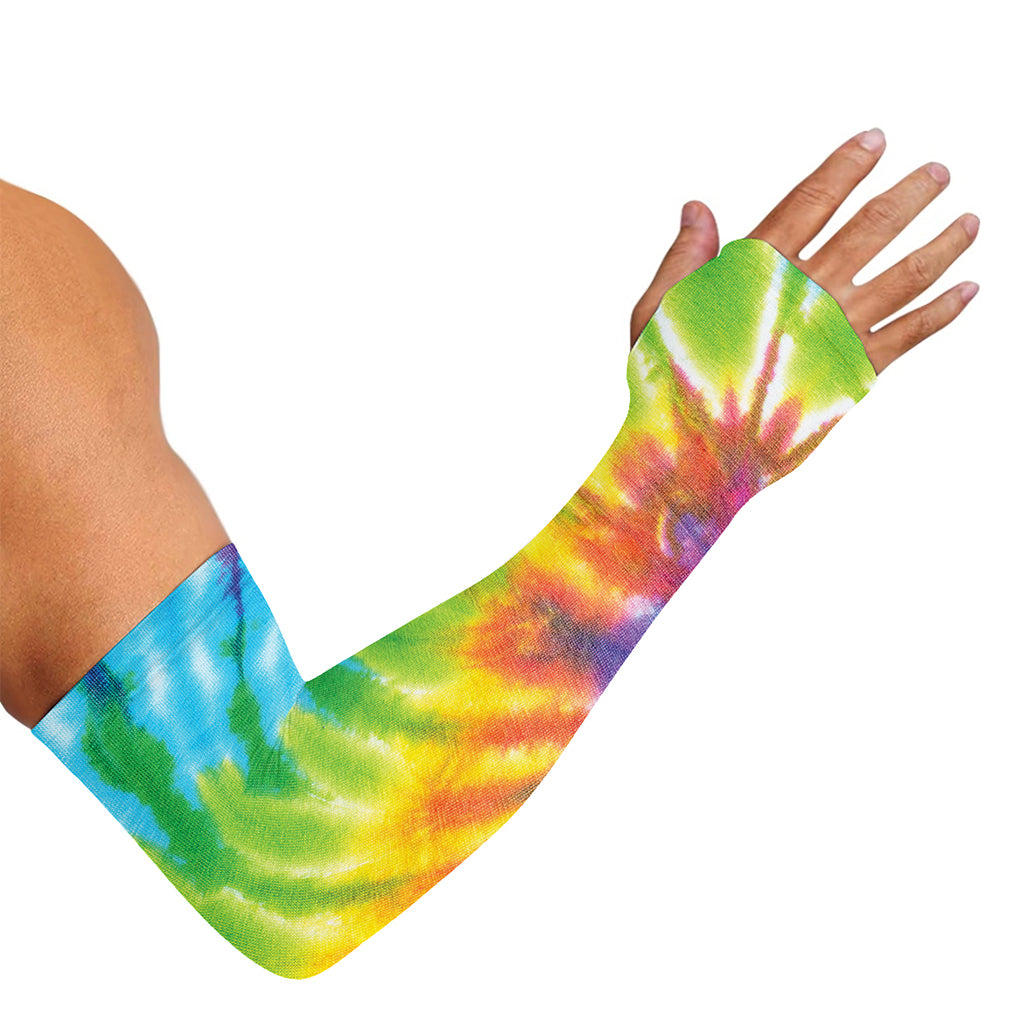 Swirl Tie Dye Print Sun Protection Arm Sleeves