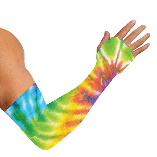 Swirl Tie Dye Print Sun Protection Arm Sleeves