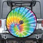 Swirl Tie Dye Print Tire Cover With Camera Hole