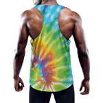 Swirl Tie Dye Print Training Tank Top