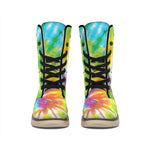 Swirl Tie Dye Print Winter Boots