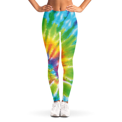 Swirl Tie Dye Print Women's Leggings