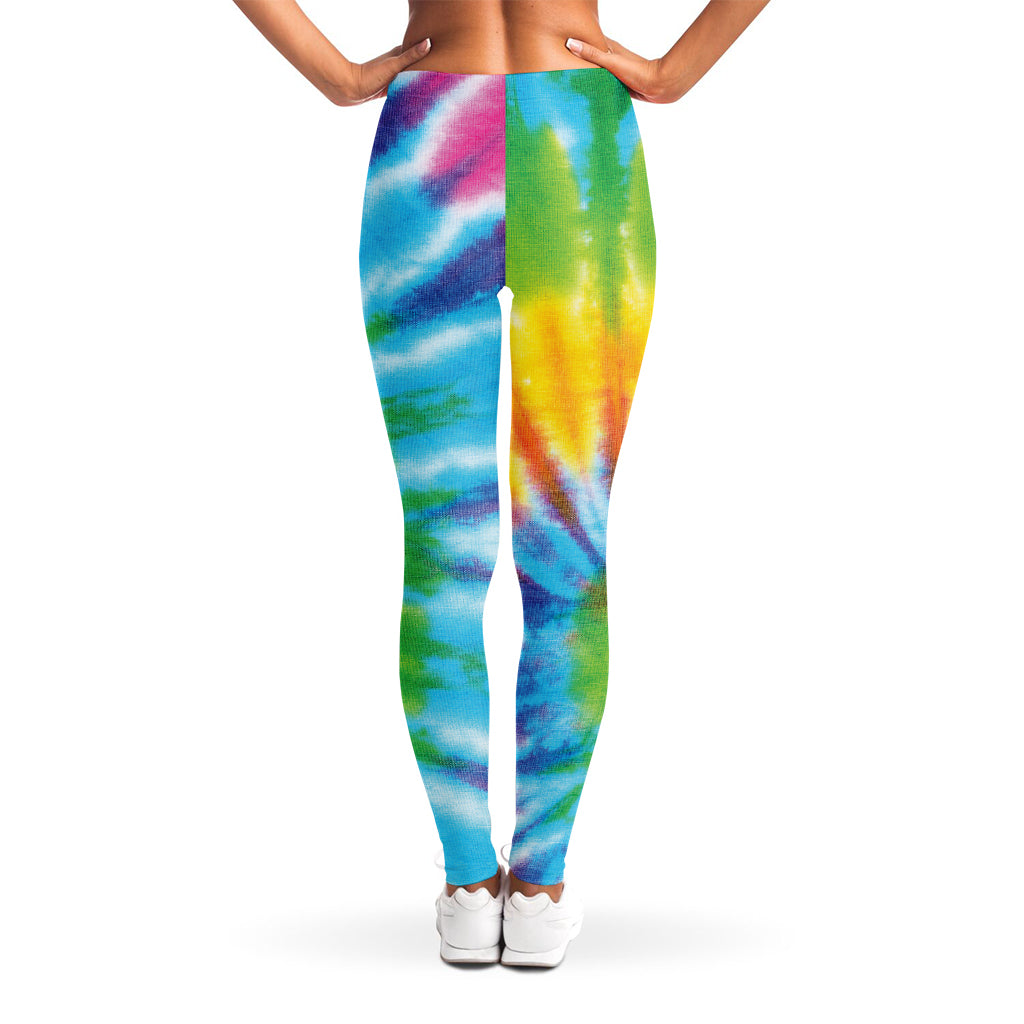 Swirl Tie Dye Print Women's Leggings